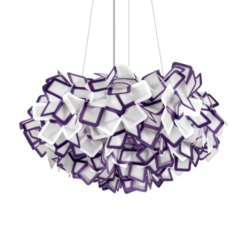 Люстра подвесная Слизия / Clizia 10231/780 Purple LOFT IT фиолетовая белая на 5 ламп, основание в стиле фото 4 Люстра подвесная Слизия / Clizia 10231/780 Purple LOFT IT фиолетовая белая на 5 ламп, основание в стиле фото 4