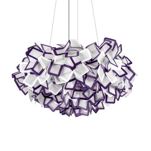 Люстра подвесная Слизия / Clizia 10231/780 Purple LOFT IT белая фиолетовая на 5 ламп, основание в стиле современный арт-деко фото 4 Люстра подвесная Слизия / Clizia 10231/780 Purple LOFT IT белая фиолетовая на 5 ламп, основание в стиле современный арт-деко фото 4