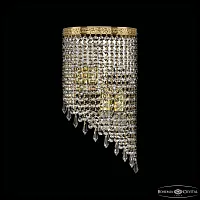 Бра 83401BR/20IV-43 G Drops Bohemia Ivele Crystal прозрачный 4 лампы, основание золотое в стиле классика модерн r