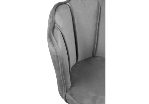 Компьютерное кресло Bud grey 15301 Woodville, серый/велюр, ножки/металл/хром, размеры - *850***550*470 фото 6