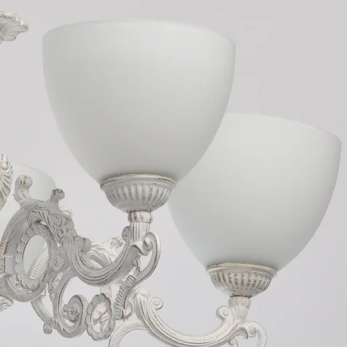 Люстра подвесная Ариадна 450016605 MW-Light белая на 5 ламп, основание белое патина в стиле классический  фото 6
