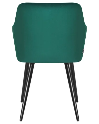 Стул обеденный 8266-LML ROBERT, цвет сиденья зелёный велюр (V108-64), цвет основания черный Dobrin, зелёный/велюр, ножки/металл/чёрный, размеры - ****555*605 фото 5