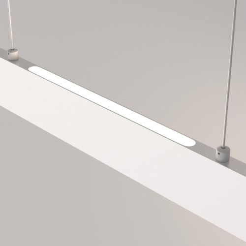 Светильник подвесной LED Step P010PL-L23W4K Maytoni белый 1 лампа, основание белое в стиле хай-тек минимализм линейный фото 5