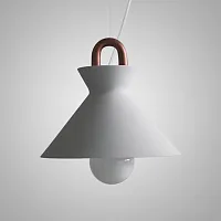 Светильник подвесной OMG COIL С белый 185369-26 ImperiumLoft белый 1 лампа, основание медь в стиле скандинавский современный 