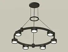 Светильник подвесной XR92051500 Ambrella light чёрный 7 ламп, основание чёрное в стиле хай-тек современный 