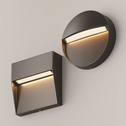 Подсветка для лестниц LED Mane O046SL-L3B3K Maytoni уличный IP54 чёрный на 1 лампу, плафон чёрный в стиле современный хай-тек LED фото 12