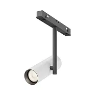 Трековый светильник LED Magnetic track system Exility TR005-2-12W3K-BW Maytoni белый для шинопроводов серии Magnetic track system Exility чёрный
