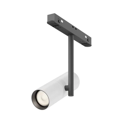 Трековый светильник LED Magnetic track system Exility TR005-2-12W3K-BW Maytoni белый для шинопроводов серии Magnetic track system Exility чёрный