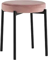 Табурет стопируемый Рио велюр пыльно-розовый УТ000036166 Stool Group, /велюр, ножки/металл/чёрный, размеры - *****
