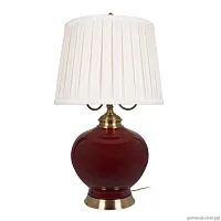 Настольная лампа Ruby 10267T/L LOFT IT бежевая 3 лампы, основание бордовое керамика в стиле классический современный 
