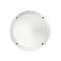Настенный светильник уличный LUCIA-1 AP1 BIANCO Ideal Lux уличный IP66 белый на 1 лампу, плафон белый в стиле современный E27