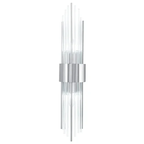 Бра ATENTO AP2 CHROME/TRANSPARENTE Crystal Lux прозрачный хром на 2 лампы, основание хром в стиле современный фото 2