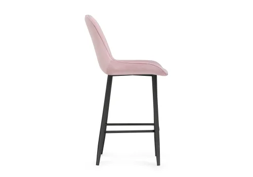 Полубарный стул Седа К розовый / черный 511173 Woodville, розовый/велюр, ножки/металл/чёрный, размеры - ****490*570 фото 3