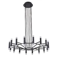 Люстра подвесная LED Empire A2482SP-32BK Arte Lamp чёрная белая на 1 лампа, основание чёрное в стиле хай-тек современный 