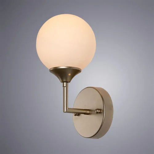 Бра Wellington A2703AP-1SG Arte Lamp белый на 1 лампу, основание матовое золото в стиле современный молекула фото 2