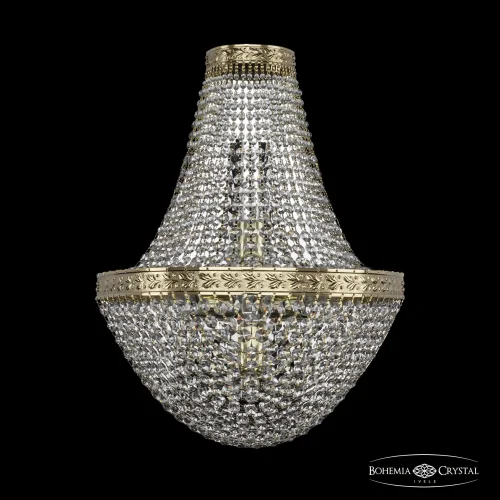 Бра 19321B/H1/35IV G Bohemia Ivele Crystal прозрачный на 4 лампы, основание золотое в стиле классический sp