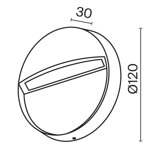 Подсветка для лестниц LED Mane O046SL-L3B3K Maytoni уличный IP54 чёрный на 1 лампу, плафон чёрный в стиле современный хай-тек LED фото 2