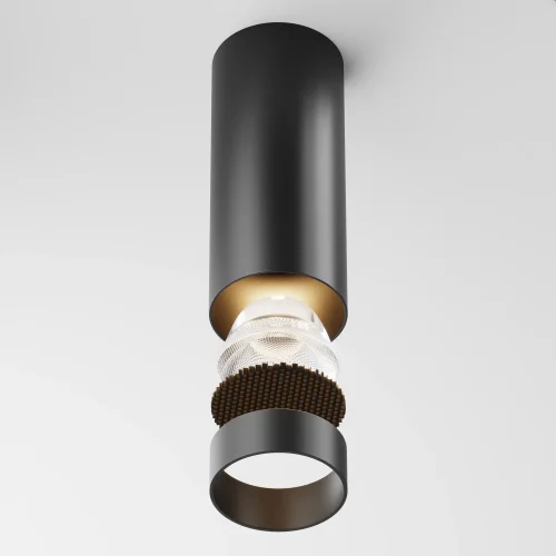 Светильник накладной Focus LED C056CL-L12B3K-W-B Maytoni чёрный на 1 лампу, основание чёрное в стиле современный хай-тек круглый фото 12