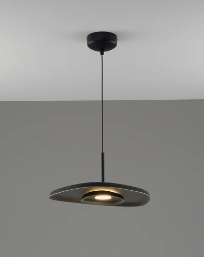 Светильник подвесной LED Agato V11092-PL Moderli чёрный на 1 лампу, основание чёрное в стиле современный лофт фото 2