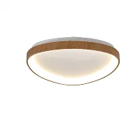 Люстра потолочная LED с пультом Niseko 8632 Mantra коричневая бежевая на 1 лампа, основание бежевое коричневое в стиле хай-тек современный с пультом