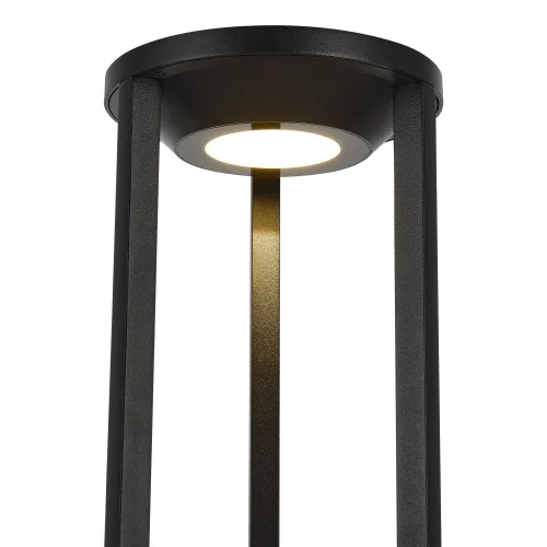 Парковый светильник ЛЕД Глорр SL9535.405.01 ST-Luce уличный IP65 чёрный на 1 лампу, плафон чёрный в стиле хай-тек современный ЛЕД фото 3