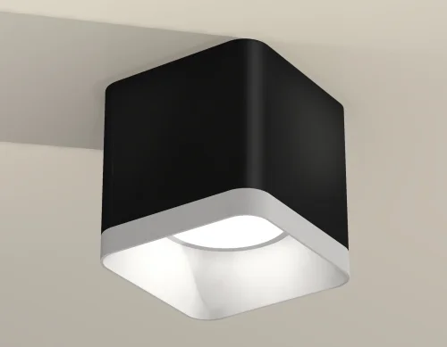 Светильник накладной Techno Spot XS XS7806001 Ambrella light чёрный 1 лампа, основание чёрное в стиле хай-тек современный квадратный фото 2