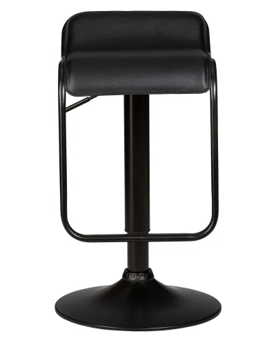 Стул барный 3021-BlackBase-LM CRACK BLACK, цвет сиденья черный Dobrin, чёрный/экокожа, ножки/металл/чёрный, размеры - 660*870***345*520 фото 6
