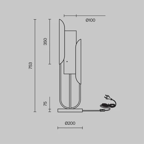Настольная лампа Сipresso Z014TL-01G Maytoni белая на 1 лампу, основание золотое металл в стиле современный фото 3 Настольная лампа Сipresso Z014TL-01G Maytoni белая на 1 лампу, основание золотое металл в стиле современный фото 3