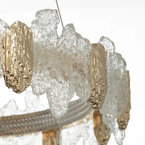 Люстра подвесная LED с пультом Lava CL250162 Citilux прозрачная янтарная на 1 лампу, основание золотое в стиле современный кольца с пультом фото 10 Люстра подвесная LED с пультом Lava CL250162 Citilux прозрачная янтарная на 1 лампу, основание золотое в стиле современный кольца с пультом фото 10