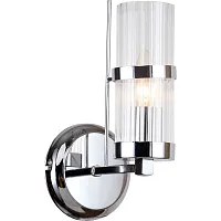 Бра Legion 2016/09/01W Stilfort прозрачный 1 лампа, основание хром в стиле современный 