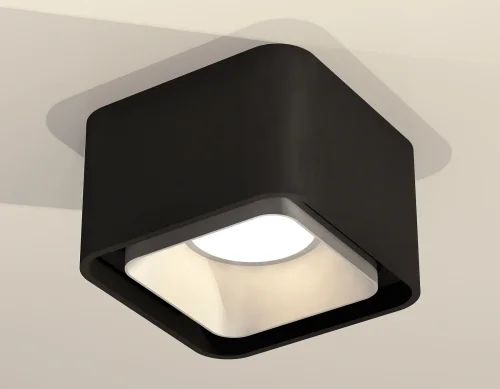 Светильник накладной XS7833003 Ambrella light чёрный 1 лампа, основание чёрное в стиле хай-тек современный квадратный фото 3