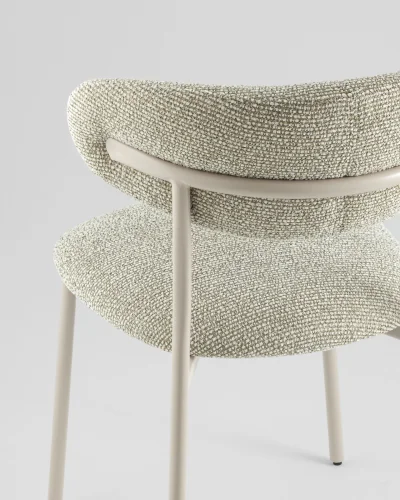 Стул обеденный Ayla, бежево-зеленый, кремовые ножки УТ000041711 Stool Group, /, ножки//, размеры - ***** фото 6