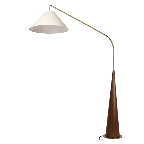 Торшер Бобби / Bobbie 10570F Brown LOFT IT изогнутый белый на 1 лампу, основание коричневое в стиле кантри винтаж фото 2 Торшер Бобби / Bobbie 10570F Brown LOFT IT изогнутый белый на 1 лампу, основание коричневое в стиле кантри винтаж фото 2