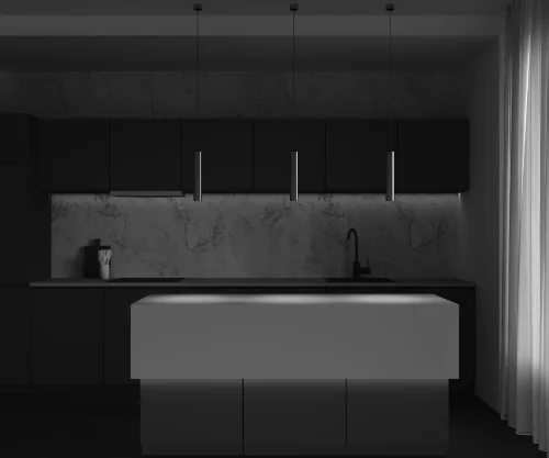 Светильник подвесной Focus LED P072PL-L12W4K-BS Maytoni латунь на 1 лампу, основание латунь в стиле современный фото 9