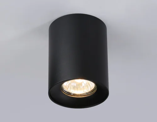 Светильник накладной TN213137 Ambrella light чёрный 1 лампа, основание чёрное в стиле хай-тек современный круглый фото 4