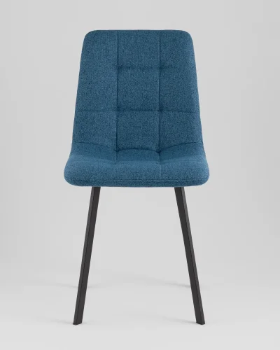 Стул Chilly, рогожка Lumos, темно-синий, сиденье УТ000039784 Stool Group, синий/рогожка, ножки/металл/чёрный, размеры - ***** фото 7