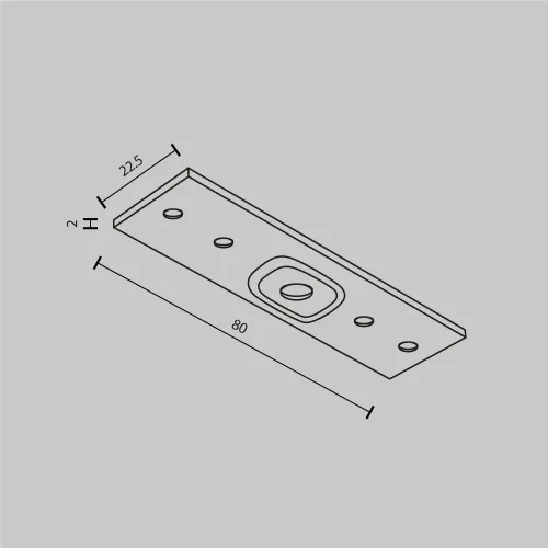 Соединительная планка Magnetic track system Exility TRA034C-21W Maytoni белый в стиле современный хай-тек для светильников серии Magnetic track system Exility накладной магнитный exility тонкая магнитная фото 6