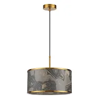 Светильник подвесной Bergi 5064/1 Odeon Light серый бежевый 1 лампа, основание античное бронза в стиле современный 