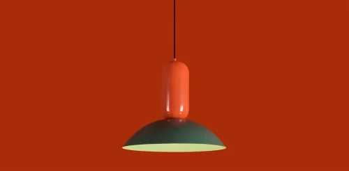 Светильник подвесной Lotus FR5551PL-01RG Freya разноцветный зелёный на 1 лампу, основание чёрное в стиле джапанди современный мемфис фото 7