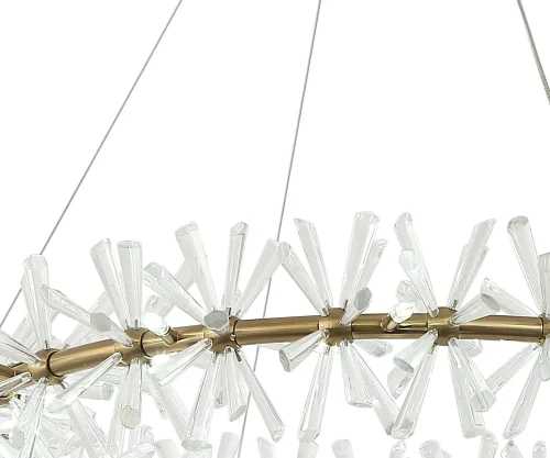 Люстра подвесная Альма 07672-80,36 Kink Light прозрачная на 28 ламп, основание латунь в стиле современный ветви фото 2