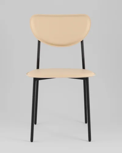 Стул обеденный Minnie, бежевый УТ000039220 Stool Group, бежевый/экокожа, ножки/металл/чёрный, размеры - ***** фото 3