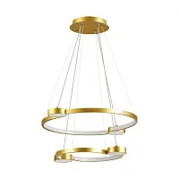 Светильник подвесной LED с пультом Sheridan 5247/79L Lumion матовый золото 1 лампа, основание матовое золото в стиле современный с пультом кольца