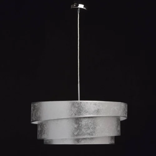 Люстра подвесная Нора 454011103 MW-Light серебряная на 3 лампы, основание хром в стиле современный  фото 3