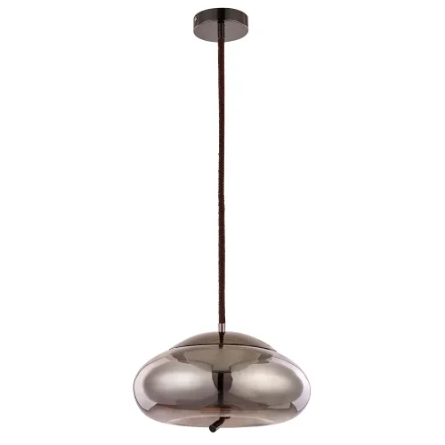 Светильник подвесной LED Cody A7767SP-1BC Arte Lamp серый чёрный на 1 лампу, основание чёрное в стиле современный выдувное