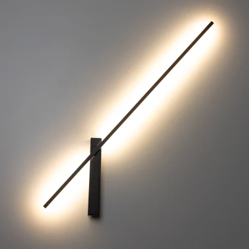 Бра LED Pixel CL216471 Citilux чёрный на 1 лампу, основание чёрное в стиле современный хай-тек минимализм отражённый свет фото 5