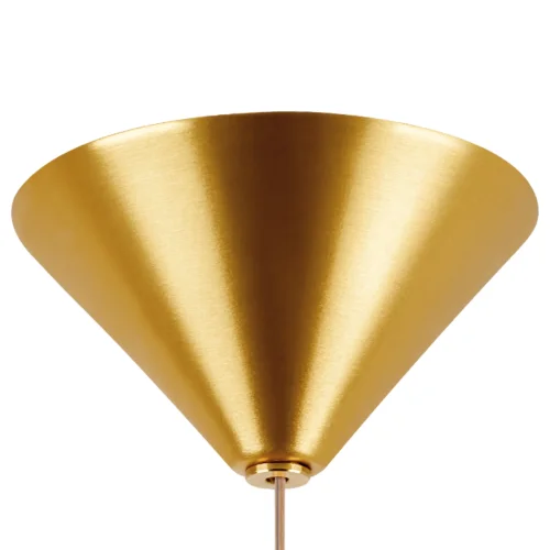 Светильник подвесной LED Cone 757013 Lightstar прозрачный 1 лампа, основание золотое в стиле современный  фото 4