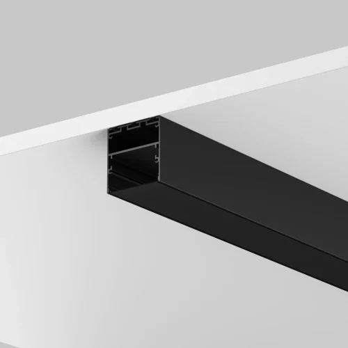 Рассеиватель для профиля 50×50 (Чёрный, 2 м), ALM-5050T-B-DF-2M 642048 Maytoni цвет LED K, световой поток Lm фото 4