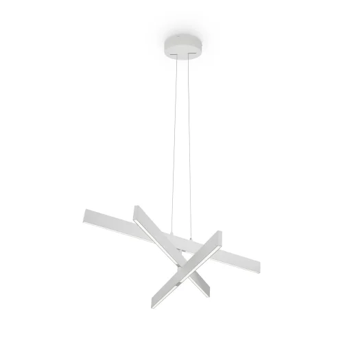 Светильник подвесной LED Origami MOD163PL-L38W4K Maytoni белый 1 лампа, основание белое в стиле хай-тек современный линейный