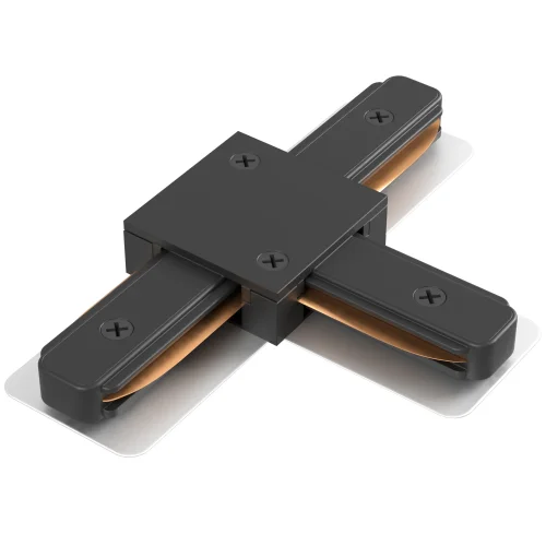 Соединитель T-образный (однофазный) CLT 0.211 08 BL Crystal Lux чёрный в стиле современный для светильников серии Clt 0.211 однофазный фото 5