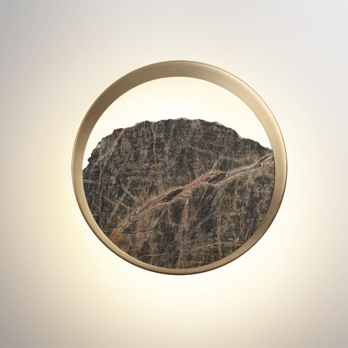 Бра LED Valley 7068/9WL Odeon Light чёрный на 1 лампу, основание бронзовое в стиле современный хай-тек отражённый свет фото 3